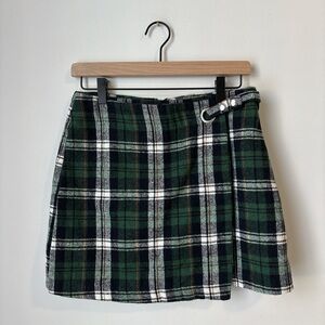 FRANCESCA’S BLUE RAIN Plaid Skirt!